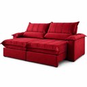 Ver imagem 4 de Sofá Genova Retrátil e Reclinável 240cm - Vermelho