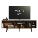 Ver imagem 5 de Rack Madesa Dubai para Tv até 65 Polegadas com Pés - Rustic/preto/rustic