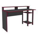 Ver imagem 1 de Mesa Gamer para Computador 136cm Multimóveis CR25357 Grafite/Vermelho