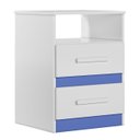 Ver imagem 7 de Kit 2 Mesas de Cabeceira Ares M07 Flex Branco/Rosa/Azul/Lilás - Mpozenato