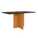 Ver imagem 1 de Mesa de Jantar Helô Tampo com Vidro 160cm Freijó/Grafite/Preto - Pallazio