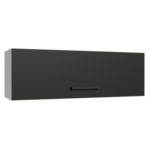Armário Aéreo 100 Cm 1 Porta Basculante Branco/preto Agata Madesa