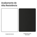 Ver mais imagens de Armário Aéreo 100 Cm 1 Porta Basculante Branco/preto Agata Madesa