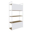 Ver mais imagens de Estante 05 Prateleiras c/Fundo Yon 80cm Est.Branca