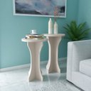 Ver imagem 1 de Conjunto Mesas Apoio Lateral Luck - Off White