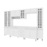 Cozinha Completa Predilleta Clara Modulada 6 Pecas 295 Cm 15 Portas 3 Gavetas com Tampo Branco - 2