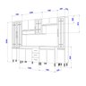 Cozinha Completa Predilleta Clara Modulada 6 Pecas 295 Cm 15 Portas 3 Gavetas com Tampo Branco - 4
