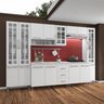 Cozinha Completa Predilleta Clara Modulada 6 Pecas 295 Cm 15 Portas 3 Gavetas com Tampo Branco - 1