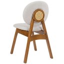 Ver mais imagens de Cadeira para Sala de Jantar Cozinha Estofada Rattan Ibis L02 Bouclê Cru - Lyam Decor