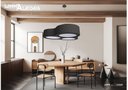 Ver imagem 2 de Pendente Spinner 80cm - 6 Luzes Adrilustres Preto 110v/220v (bivolt)