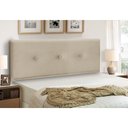 Ver imagem 1 de Cabeceira Estofados Solteiro Quarto 90cm Mariana Suede Bege Madelina Decor