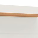 Ver imagem 4 de Painel para Tv 55 Pol 140cm 2 Gavetas com Espelho Aksa D03 Off White Freijó - Lyam Decor