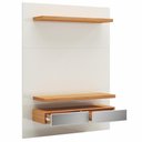 Ver imagem 5 de Painel para Tv 55 Pol 140cm 2 Gavetas com Espelho Aksa D03 Off White Freijó - Lyam Decor