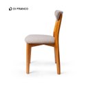 Ver imagem 7 de Kit 2 Cadeiras Madeira Maciça Floripa Estofada Premium Ergonomica Confortável Mel Boucle Bege
