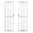 Ver imagem 2 de Porta Sacada de Aluminio Branco 4 Folhas com Trinco 2,10x1,50
