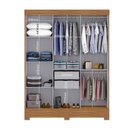 Ver imagem 4 de Guarda-Roupa Casal com Espelho 3 Portas 2 Gavetas Atenas Yescasa Bege/Cinamomo/Off White