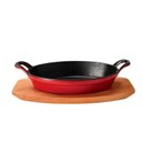 Ver imagem 1 de Assadeira Brinox Oval Sauté Vermelha 24x17,2x4,5 1l 57503163