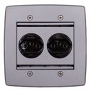 Ver imagem 3 de Caixa de Tomada Piso Embutir Espelho 4x4 2 Tomadas Cinza