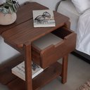 Ver imagem 3 de Mesa de Cabeceira Laguna Verniz Castanho