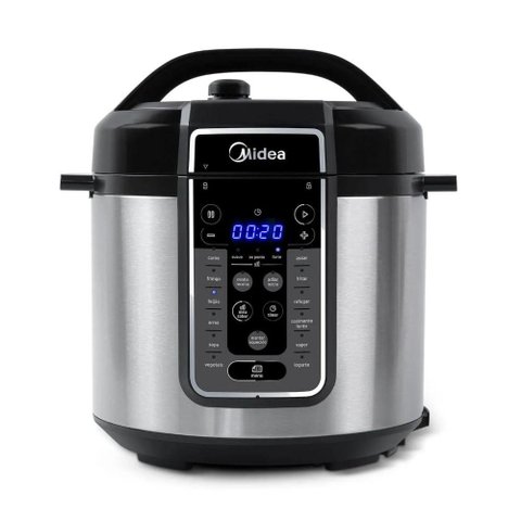Panela Elétrica Midea de Pressão MasterSteam 6L Inox - 127V