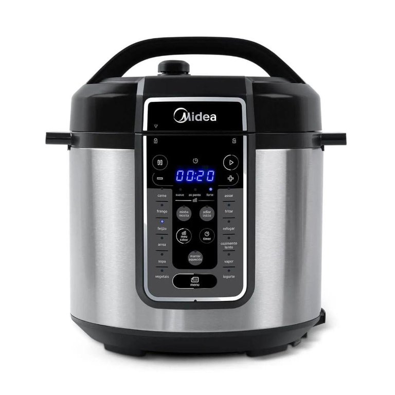 Panela Elétrica Midea de Pressão MasterSteam 6L Inox - 127V