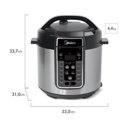 Panela Elétrica Midea de Pressão MasterSteam 6L Inox - 127V - 9