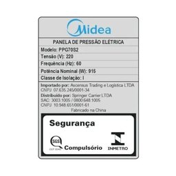 Panela Elétrica Midea de Pressão MasterSteam 6L Inox - 127V - 10