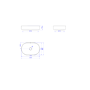 Ver imagem 2 de Cuba de Apoio Oval 60cm Branco Brilhante Deca