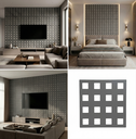 Ver imagem 4 de Kit 20 Placas 3d Vazadas em Mdf Painel Decorativo Premium