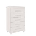 Ver imagem 4 de Cômoda para Quarto 5 Gavetas Grande Branco Paris Fênix