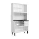 Ver imagem 3 de Cozinha Compacta em Aco Multipla 6 Portas 2 Gavetas Branco Bertolini