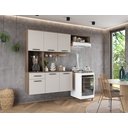Ver imagem 2 de Kit Completo de Armário Aéreo Clean 6p Cozinha P Apartamento:nature Off White