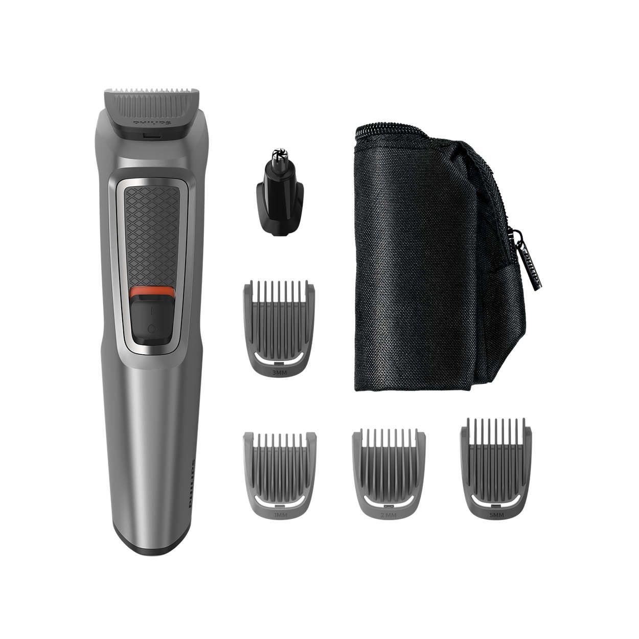 Aparador de Pelos Multifuncional Philips Mg3713 6 em 1:prata/preto/bivolt