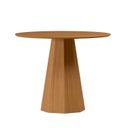 Ver imagem 1 de Mesa Sala de Jantar 100cm Tampo Redondo sem Vidro Isis Marrom/Ype
