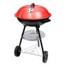 Churrasqueira Móvel Portátil com Rodas 44cm Grande Carvão:vermelho - 6