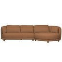 Ver imagem 5 de Sofá 05 Lugares 330cm Arizona com Chaise Esquerdo Bouclé Terracota - Nexta Casa