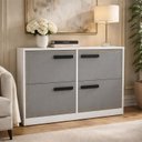 Ver imagem 1 de Sapateira para Quarto 24 Pares Valência Cinza/Branco