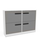 Ver imagem 2 de Sapateira para Quarto 24 Pares Valência Cinza/Branco