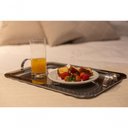 Ver imagem 5 de Bandeja Inox Retangular Grande com Alças Servir Decorativa