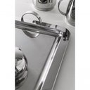 Ver imagem 3 de Bandeja Inox Retangular Grande com Alças Servir Decorativa