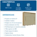 Ver imagem 7 de Roupeiro Napoli MDF 4 Gavetas 2 Portas Correr Carvalho Mel/Off White NAP124