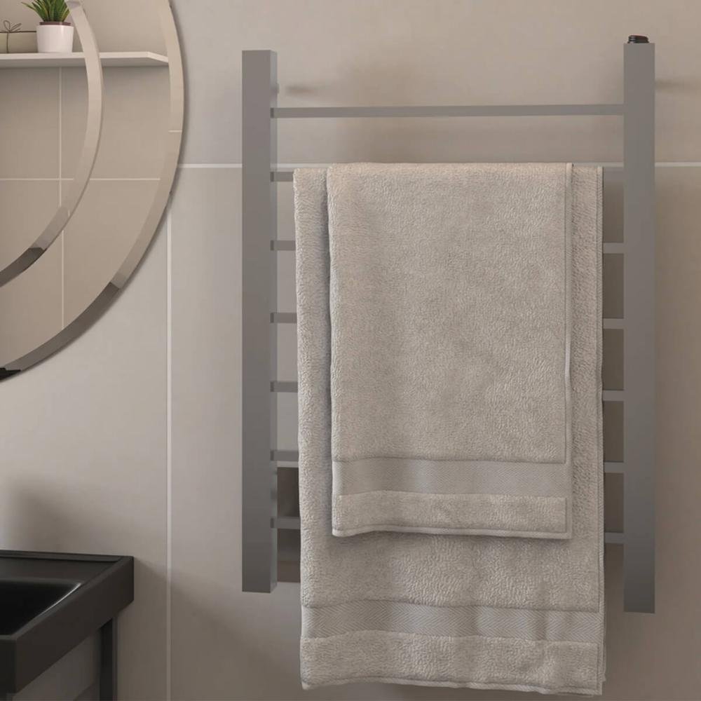 Toalheiro Térmico Quada Fio Oculto Bivolt Crismoe Secador de Toalhas Elétrico Aquecido Inox - 6