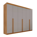 Ver imagem 1 de Guarda Roupa Casal 6 Portas 8 Gavetas Florianópolis 100% Mdf Valverde Moveis Cinamomo/off White