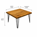 Ver imagem 2 de Mesa de Centro Rustique Quadratta