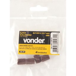 Lixa Cilindro 6,4x12,7mm G80 Para Microrretífica Com 4 Peças - 2