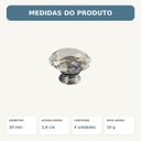 Ver imagem 5 de Kit 4 Puxadores de Cristal 30 mm Gaveta Móveis
