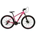 Ver imagem 1 de Bicicleta Aro 29 27v Freio Hidráulico K7 Rosa Preto Tam. 17