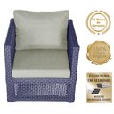 Ver imagem 3 de 2 Poltronas Madri Alumínio Corda Náutica Estofado 3 Trama Original