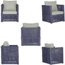 Ver imagem 5 de 2 Poltronas Madri Alumínio Corda Náutica Estofado 3 Trama Original