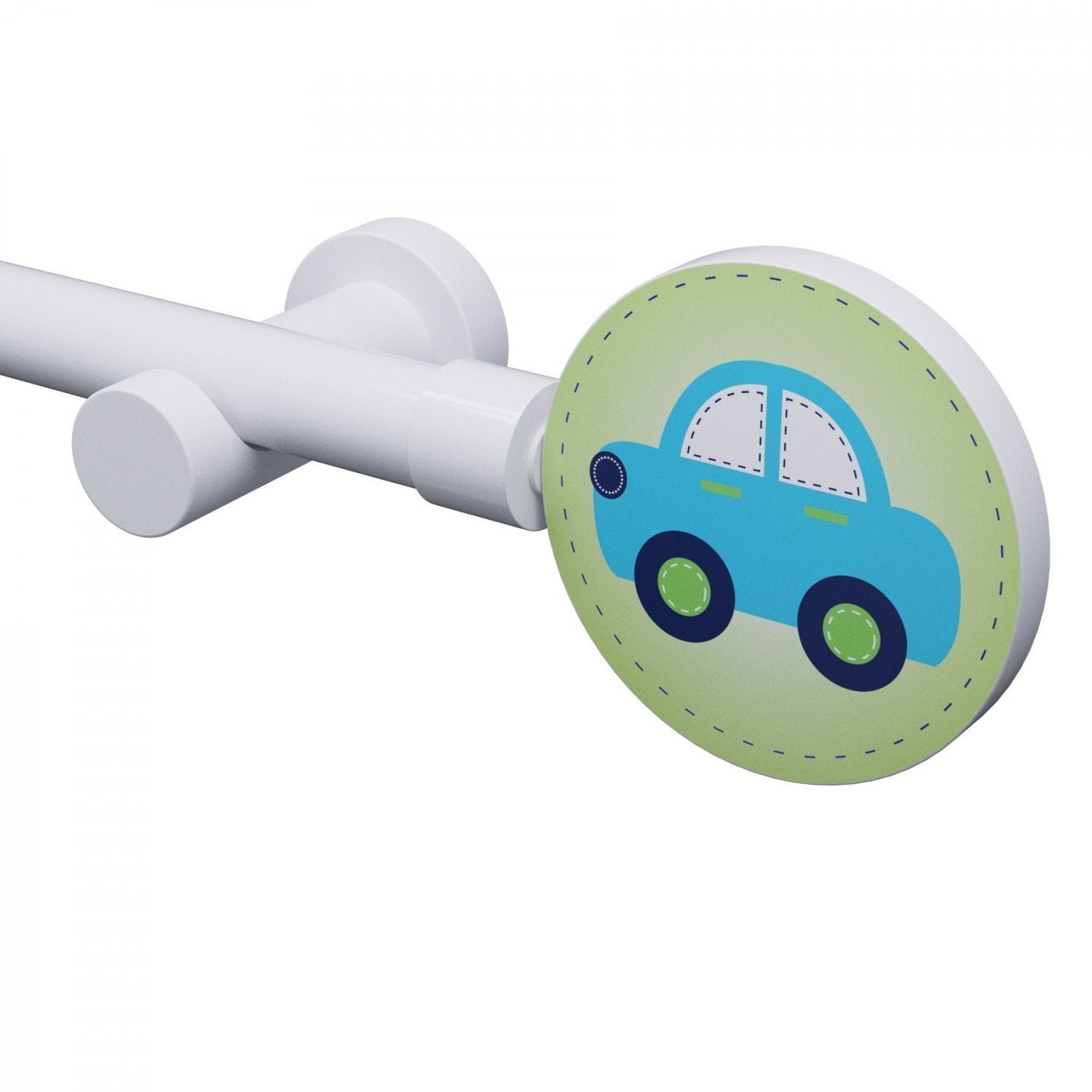 Kit Varão de Cortina 19mm 200cm Kids Carro Belchior - 1